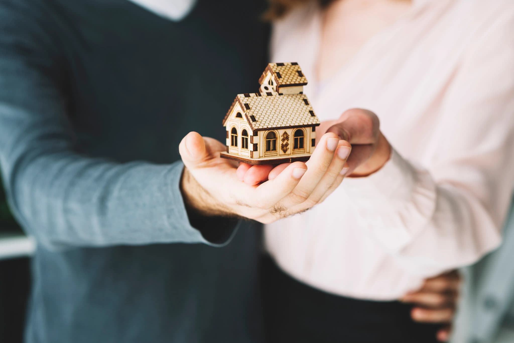 Couple with house